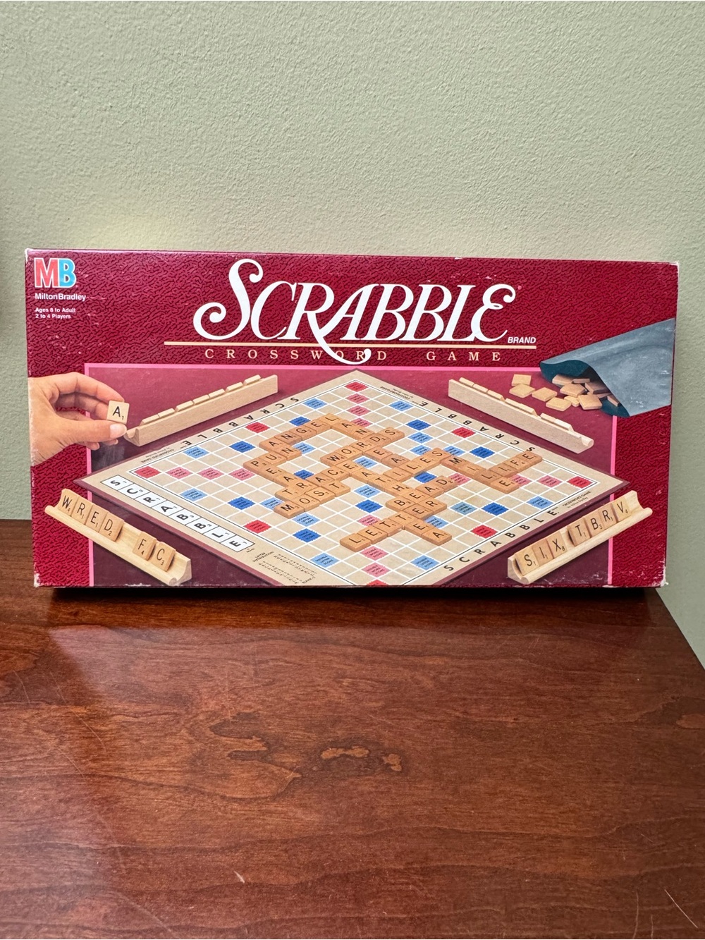 Vintage 1989 Scrabble Crossword Game Milton Bradley